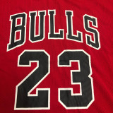 JORDAN # 23 Bulls Red Mitchell Ness Retro Jerseys