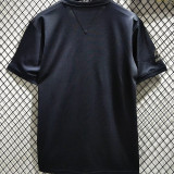 2025 Santos Black Cotton Retro Style T-Shirt