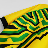 1998 JAMAICA  Home Yellow Retro Soccer Jersey