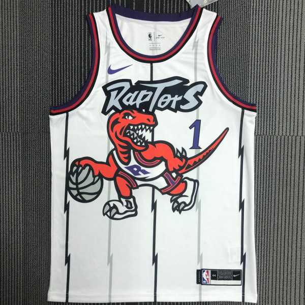 Toronto Raptors McGRADY # 1 Retro White NBA Jerseys