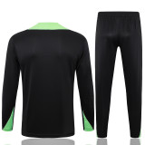 2025 Brazil Black Sweater Tracksuit