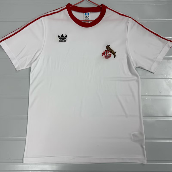 1976/1977 1. FC Köln Home White Retro Soccer Jersey