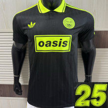 2025/26 AD x oasis #25 Black Retro Style Player Version Soccer Jersey (Have No.25 带号码）