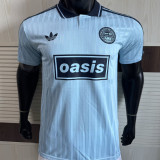 2025/26 AD x oasis #25 Blue Retro Style Player Version Soccer Jersey (Have No.25 带号码）