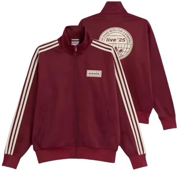 2026 AD x OASIS Red Retro Style Jacket