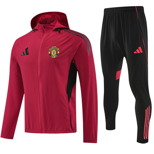 2026 M Utd Red Windbreaker Jacket  （A Set）