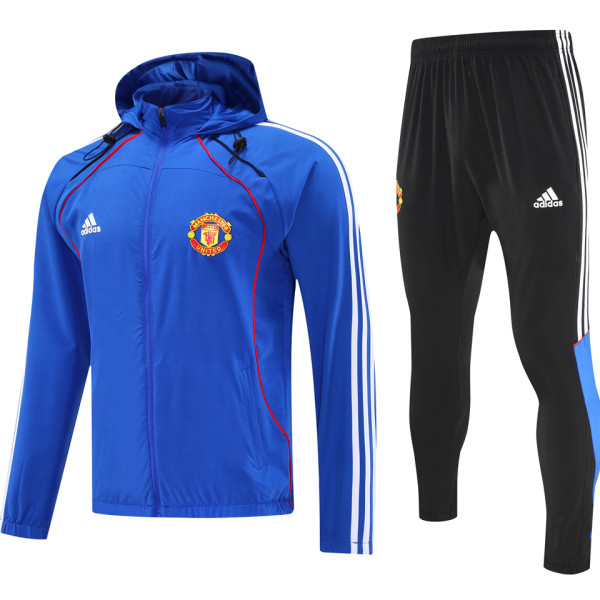 2026 M Utd Blue Windbreaker Jacket  （A Set）