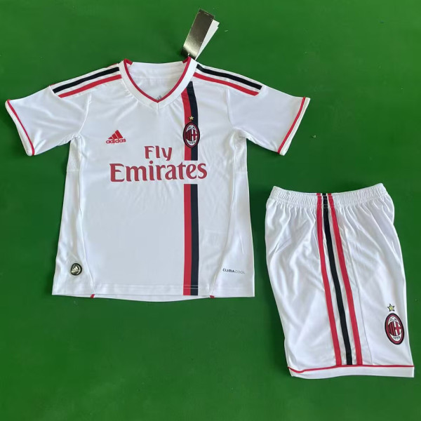 2011/2012 AC Milan Away Retro Kids Soccer Jersey