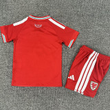 2026/27 Wales Home Red Kids Soccer Jersey
