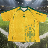 dinho #10 Brazil Yellow Special Edition Retro Style Fans Jersey