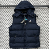 2026/27 AD Royal Blue Cotton Vest Jacket J5501 宝蓝色带帽