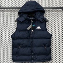 2026/27 AD Royal Blue Cotton Vest Jacket J5501 宝蓝色带帽