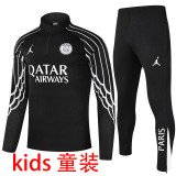 2026 PSG Black Kids Sweater Tracksuit