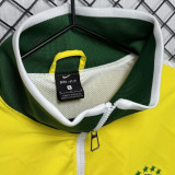 2010/2011 Brazil Home Yellow Retro Windbreaker