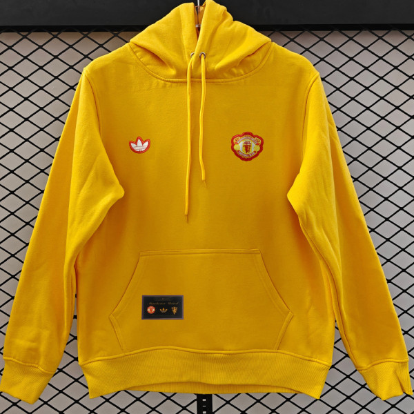 2026 M Utd Yellow Retro Style Hoody