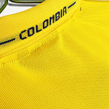 2003/2005 Colombia Home Yellow Retro Soccer Jersey