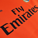 2013/14 RM Thrid Orange Retro Long Sleeve Soccer Jersey