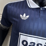 2025/26 AD x oasis #25 Royal Blue Retro Style Player Version Soccer Jersey (Have No.25 带号码）