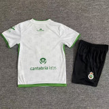 2025/26 Racing Santander White Kids Soccer Jersey 桑坦德竞技