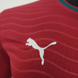 2026/27 Portugal Home Red Player Version Long Sleeve Soccer Jersey