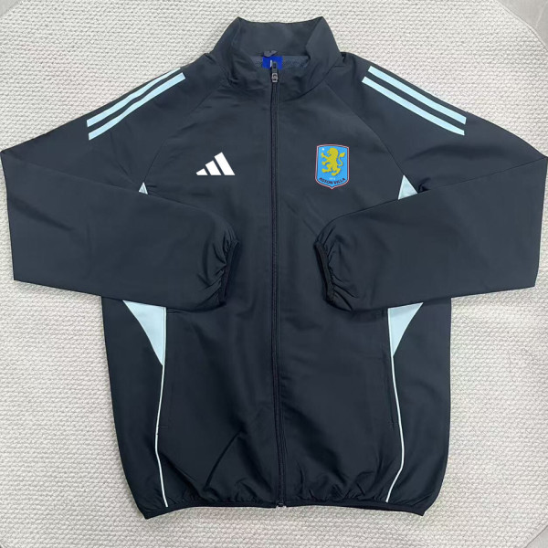 2026 Aston Villa Black Windbreaker