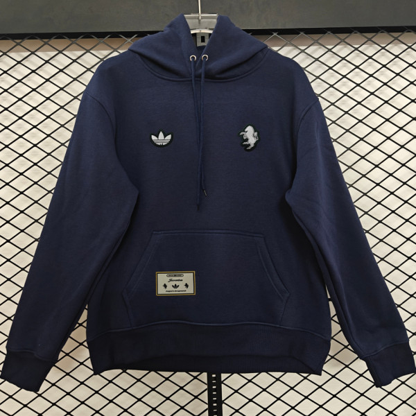 2026 JUV Royal Blue Retro Style Hoody 宝蓝色 小绣花