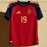 2026/27 Spain Home Red Women Soccer Jersey  女