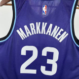 2026 Jazz MARKKANEN #23 Purple NBA Jerseys