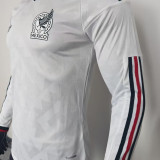 2026/27 Mexico Away White Player Version Long Sleeve Soccer Jersey