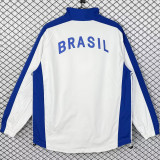 1998 Brazil Home White Retro Windbreaker