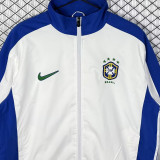 1998 Brazil Home White Retro Windbreaker