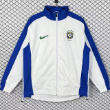 1998 Brazil Home White Retro Windbreaker