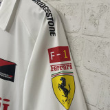 2026 Ferrari White F1 POLO Team T-Shirt 有领