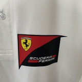 2026 Ferrari White F1 POLO Team T-Shirt 有领