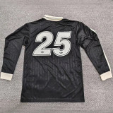 2025/26 AD x oasis #25 Black Retro Style Fans Long Seelve Soccer Jersey (Have No.25 带号码）