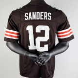 SANDERS #12 Men's Cleveland Browns NFL Jersey 布朗