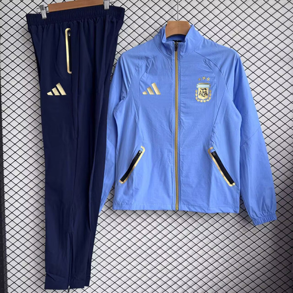 2026/27 Argentina Blue Windbreaker Jacket  （A Set）