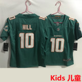 HILL #10 Miami Dolphins Kids NFL Jersey 海豚