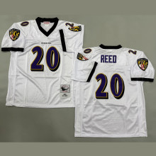 REED #20 Men's Baltimore Ravens Retro NFL Jersey 乌鸦