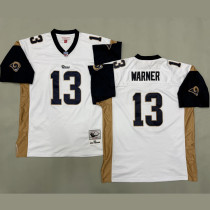 WARNER #13 Men's Los Angeles Rams Retro NFL Jersey 公羊
