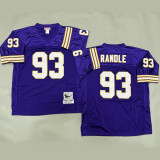 RANDLE #93 Men's Minnesota Vikings Retro NFL Jersey 维京人