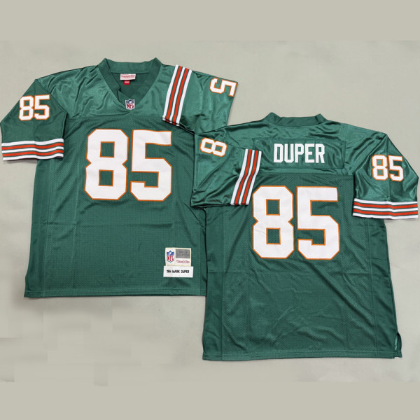 DUPER #85 Men's Miami Dolphins Retro NFL Jersey 海豚