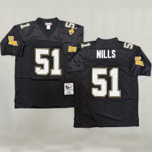 MILLS #51 Men's New Orleans Saints Retro NFL Jersey 圣徒