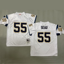 SEAU #55 Men's Los Angeles Chargers Retro NFL Jersey 闪电