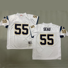 SEAU #55 Men's Los Angeles Chargers Retro NFL Jersey 闪电