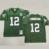 CUNNINGHAM #12 Men's Philadelphia Eagles Retro NFL Jersey 老鹰