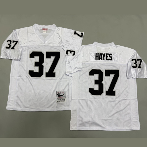 HAYES #37 Men's Las Vegas Raiders Retro NFL Jersey 突袭者