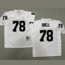 SHELL #78 Men's Las Vegas Raiders Retro NFL Jersey 突袭者