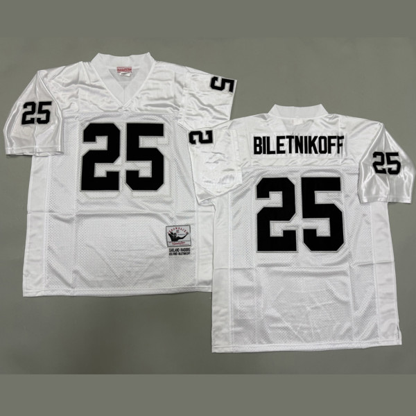 BILETNIKOFF #25 Men's Las Vegas Raiders Retro NFL Jersey 突袭者