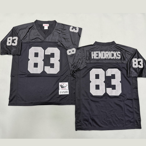 HENDRICKS #83 Men's Las Vegas Raiders Retro NFL Jersey 突袭者